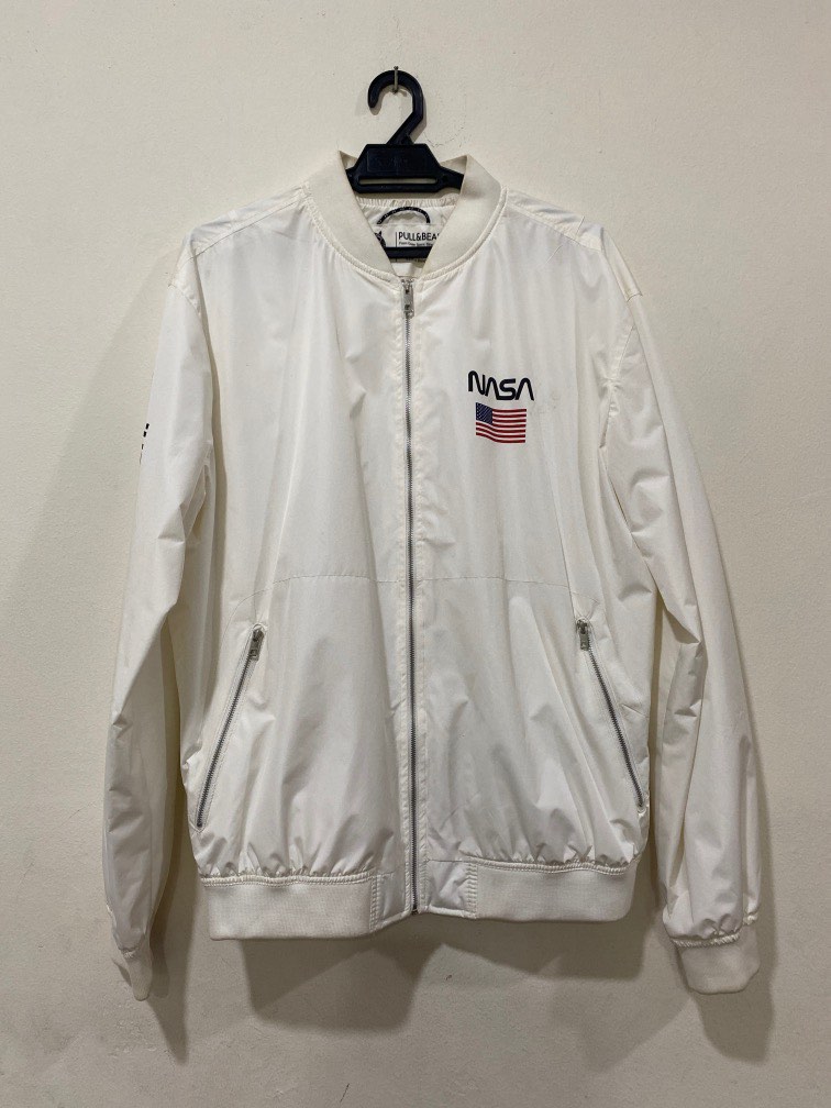 Pull & Bear NASA Bomber Jacket, Men's Fashion, Coats, Jackets and ...