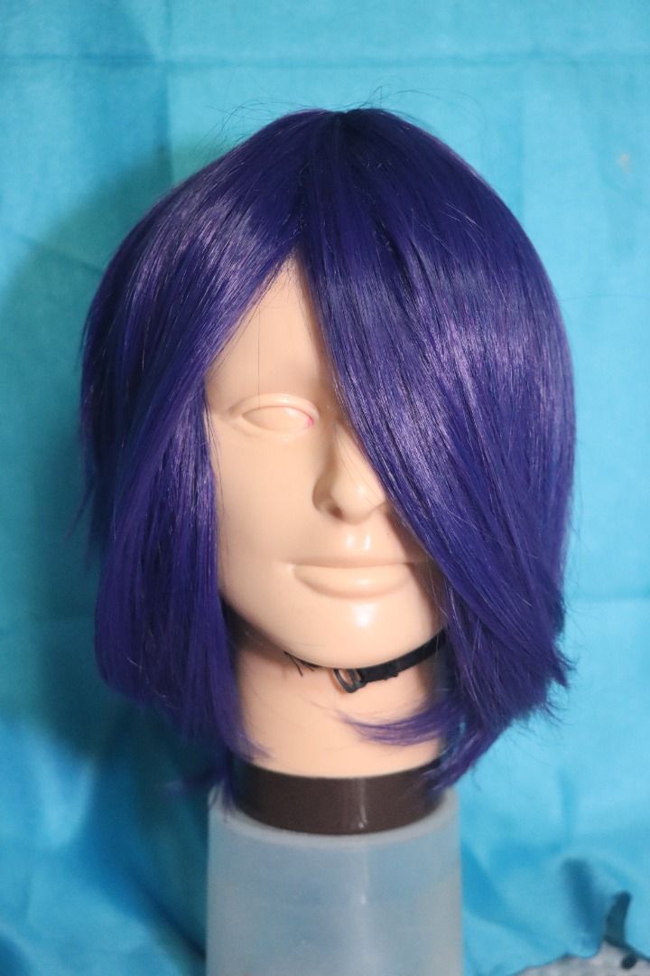 Purple Blue Short Wig Beauty Personal Care Hair on Carousell