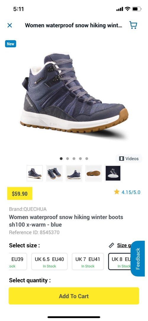 Quechua Winter Boots, Women's Fashion, Footwear, Boots on Carousell