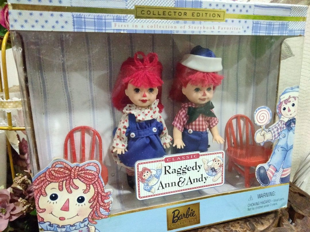 Raggedy Ann and Andy 1999 Barbie Collector Edition Hobbies Toys Toys Games on Carousell