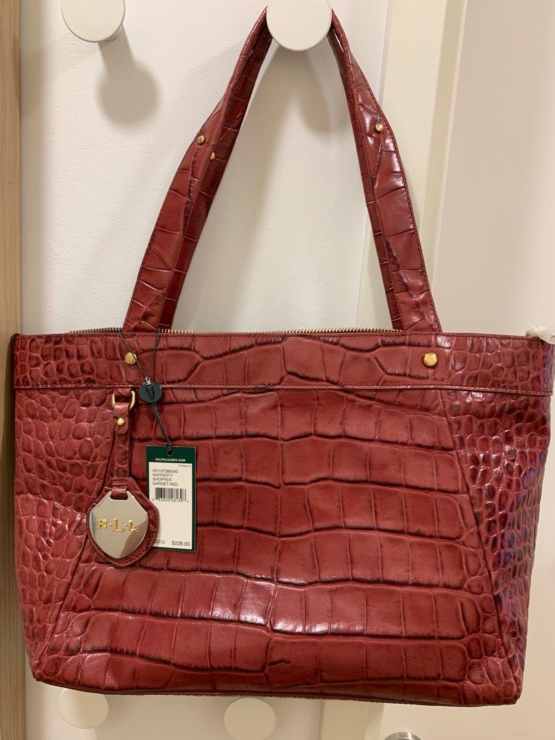 Ralph Lauren leather shoulder bag Women s Fashion Bags Wallets