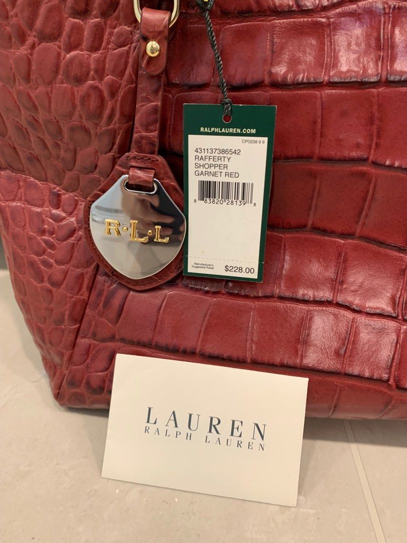Ralph Lauren leather shoulder bag Women s Fashion Bags Wallets