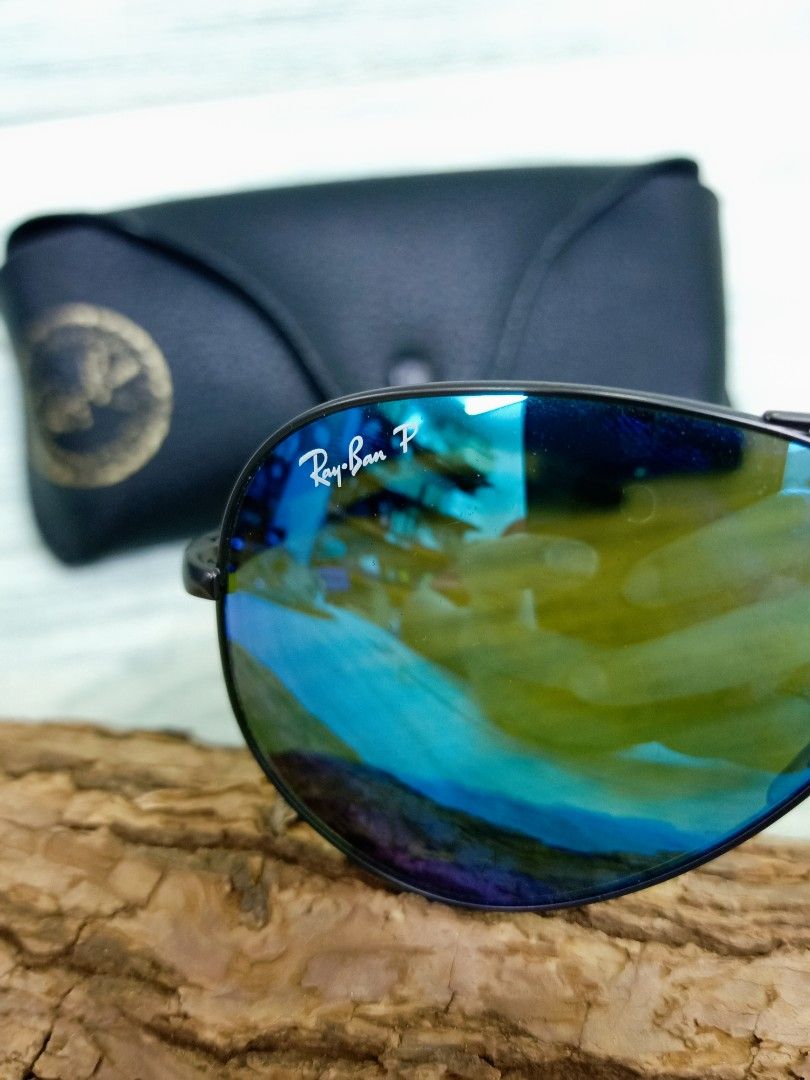 Ray Ban RB8317 Cromance Gunmetal Polarized Blue sunglass Model RB8317 Size 58