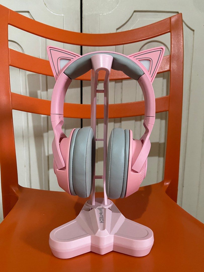Razer Pink Cat Ears Headphones, Audio, Headphones & Headsets on Carousell