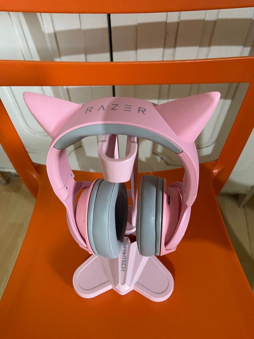 Razer Pink Cat Ears Headphones, Audio, Headphones & Headsets on Carousell