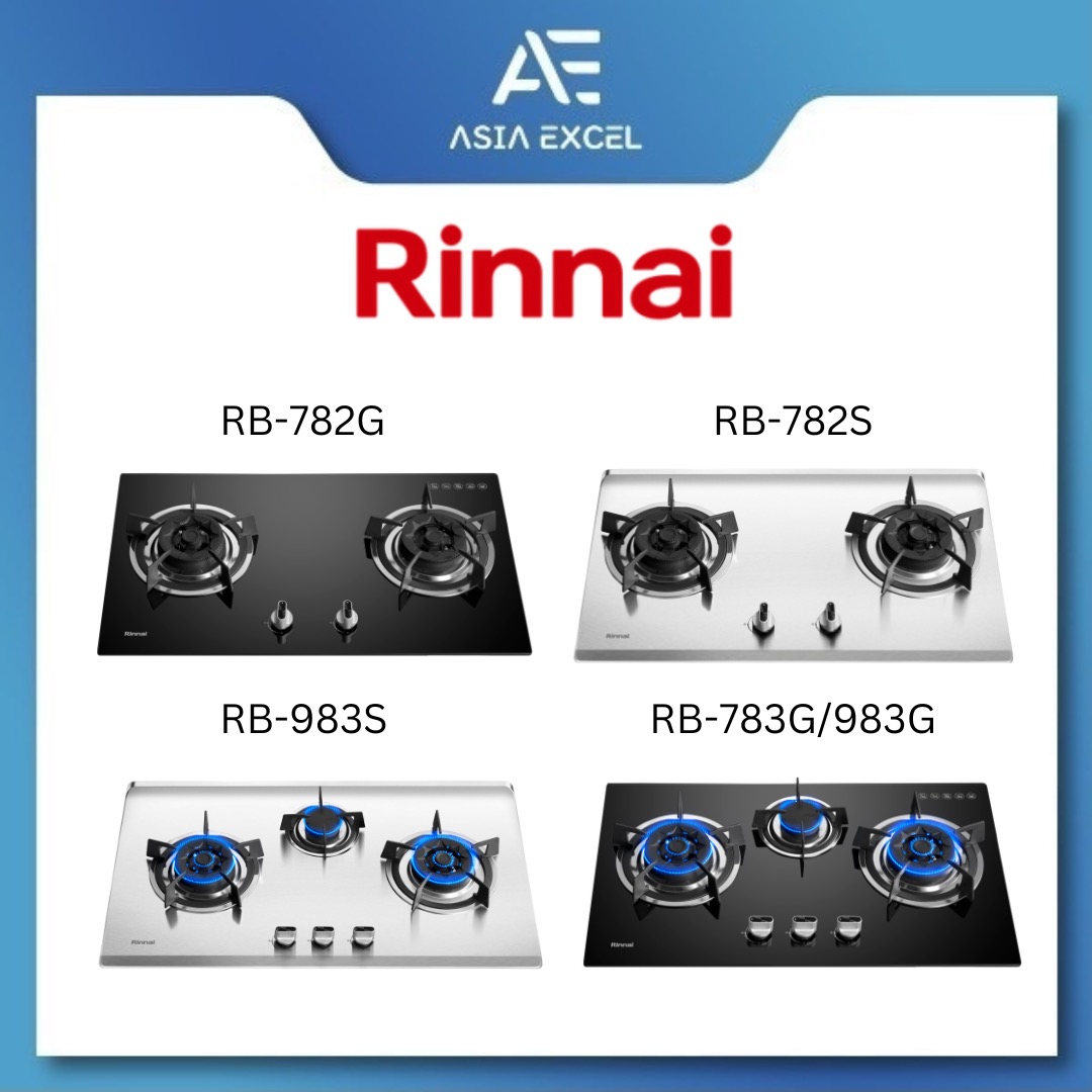 RINNAI FLEXIHOB BUILTIN GAS HOB GLASS/STAINLESS STEEL MULTI MODELS
