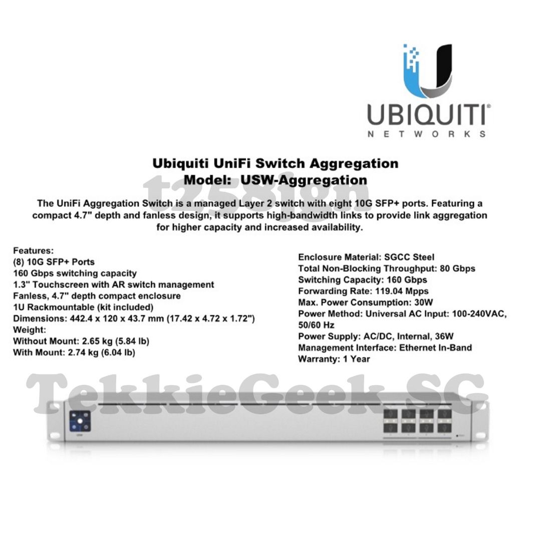 [SEE DESCRIPTIONS] UBNT Ubiquiti Networks UniFi 8Port 10G SFP+ Managed