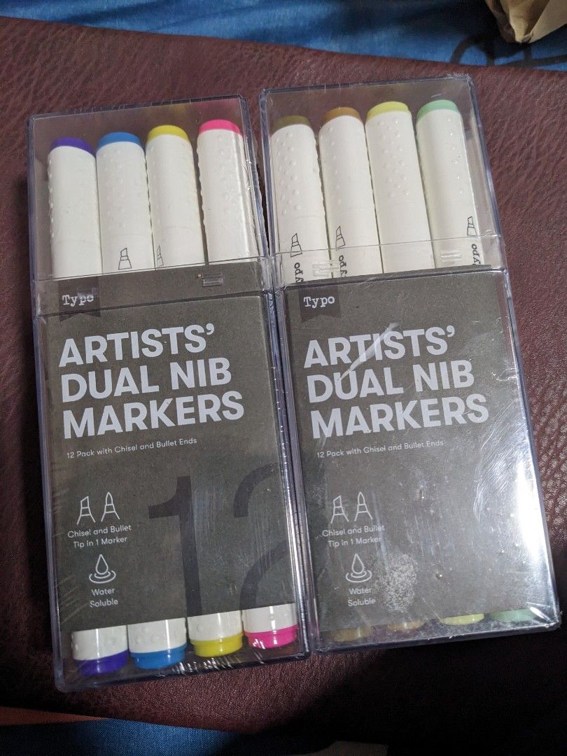 [set of 2] BNIB typo artists dual nib markers, Hobbies & Toys, Stationery & Craft, Stationery