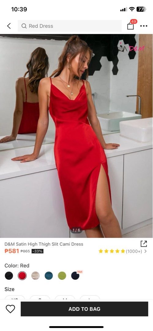 Shein Satin Slit Dress (Category: Dresses) located in Toledo. Submitted by dybbbbb (Listing ID 1207603666, Image 2). Description: Shein Satin Slit Dress -Used once (wedding) -Bought for 581 php -You can message me if you want when worn or other pics🫶🏻.