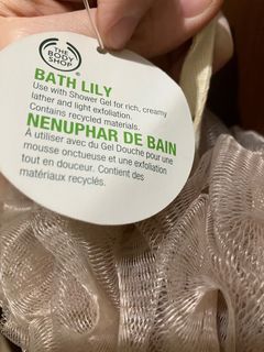 Shower Puff Bath Lily Spons Busa Body Shop
