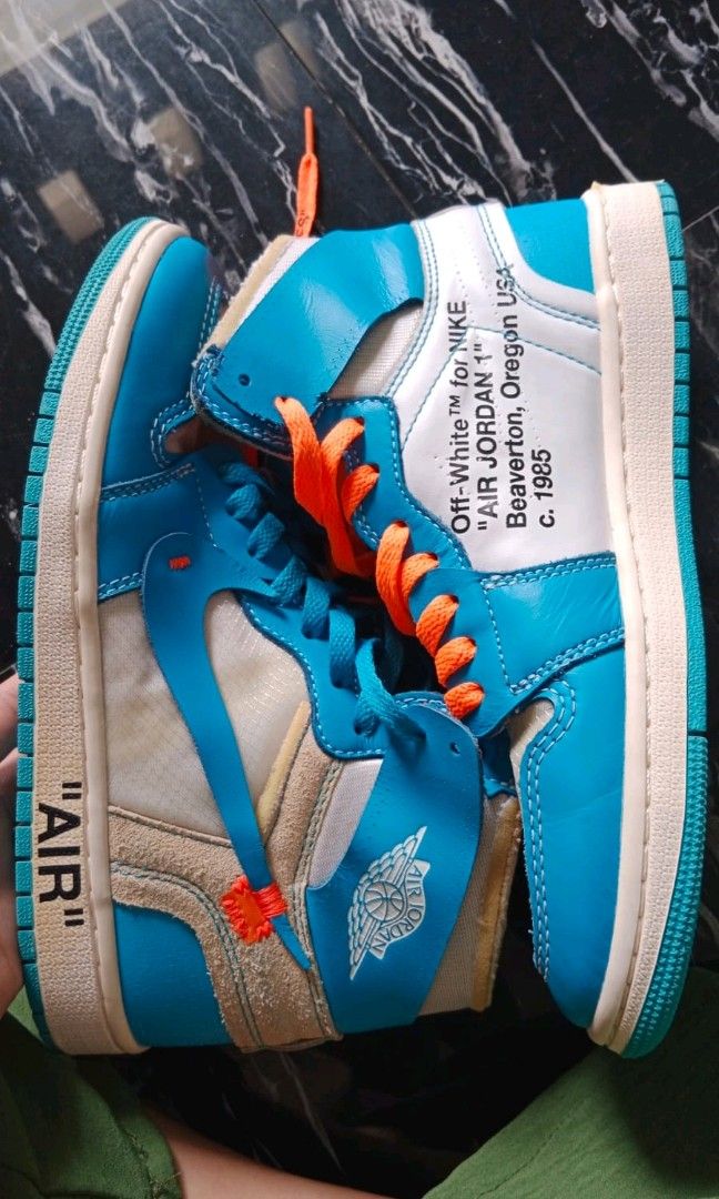 SNEAKERS AIR JORDAN RETRO HIGH 'OFF-WHITE', Fesyen Pria, Sepatu