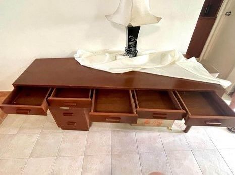 Solid wood vintage table, Furniture & Home Living, Furniture, Other