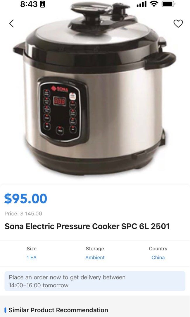 Sona pressure cooker 2025 price