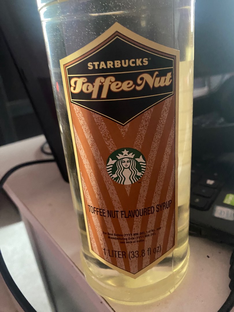 Starbucks Toffee Nut Syrup 1 Litre, Food & Drinks, Other Food & Drinks on Carousell