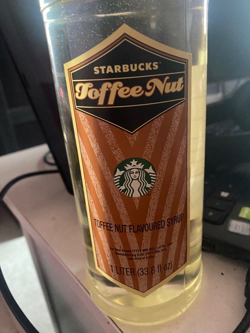 Starbucks Toffee Nut Syrup 1 Litre, Food & Drinks, Other Food & Drinks