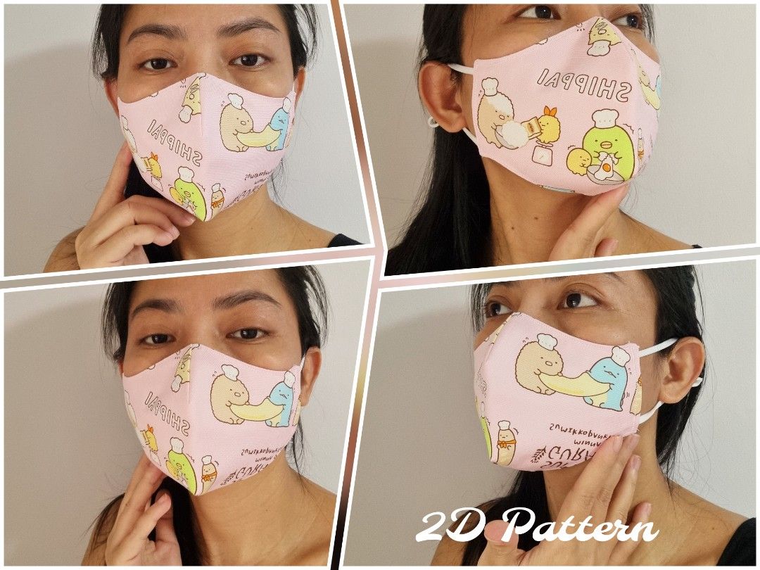 Sumikko Gurashi Fabric Mask, Health & Nutrition, Face Masks & Face