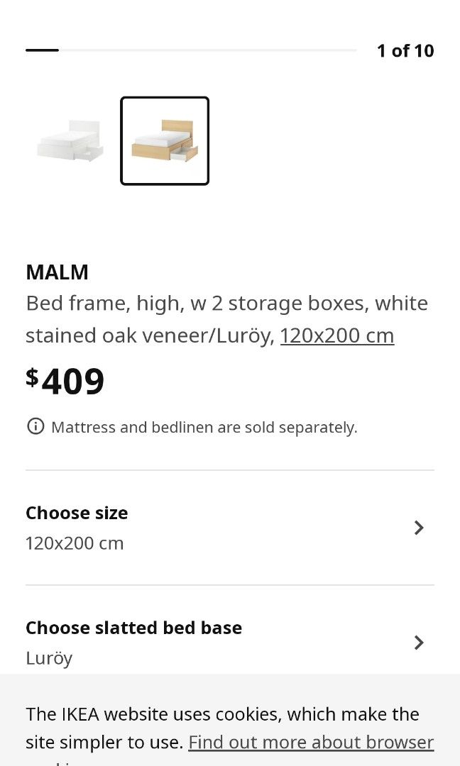 Super Single Bed, Furniture & Home Living, Furniture, Bed Frames