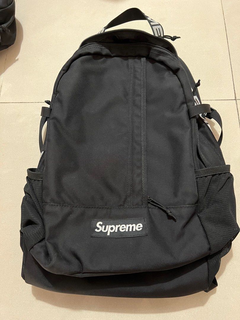期間限定送料無料 supreme black カラー】 18ss 黒 backpack - www