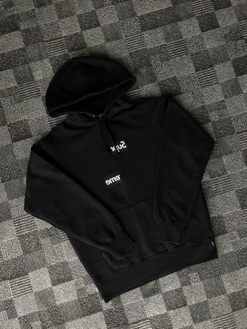 Supreme split logo hoodie hot sale