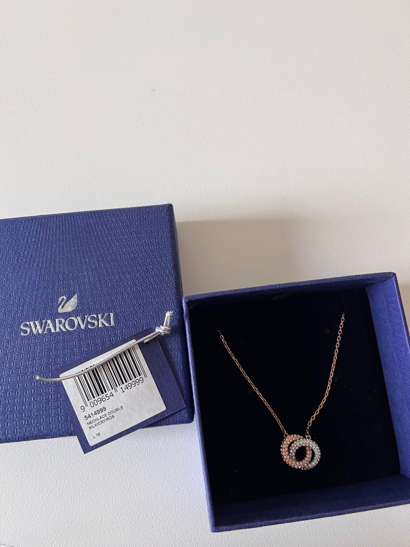 Double ring swarovski outlet
