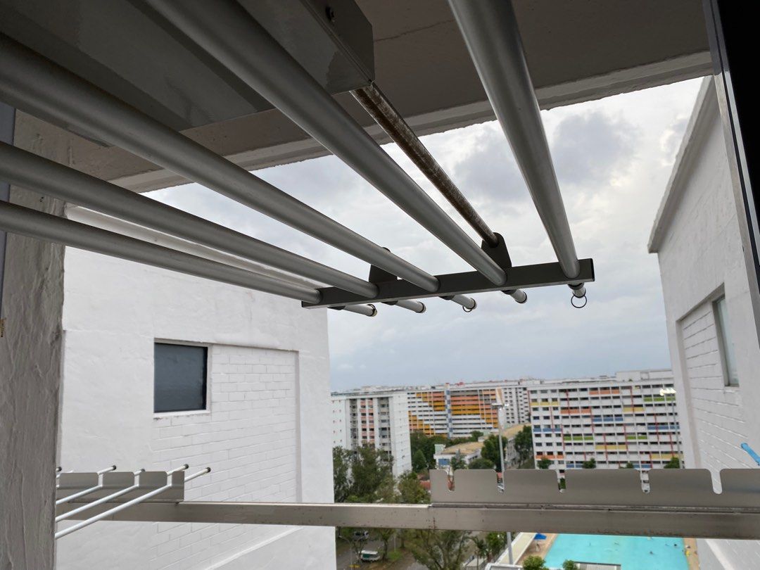 Tame Laundry Rack Ceiling Mounted Retractable Sliding System