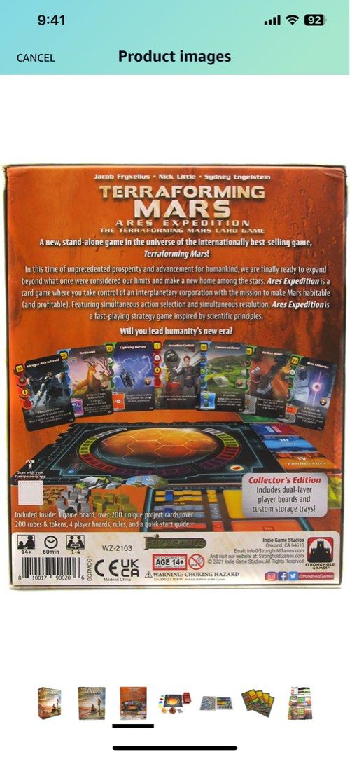 Terraforming Mars - Ares Expedition: Carte Promo (17 Carte) Gioco Da Tavolo - Edizione Italiana