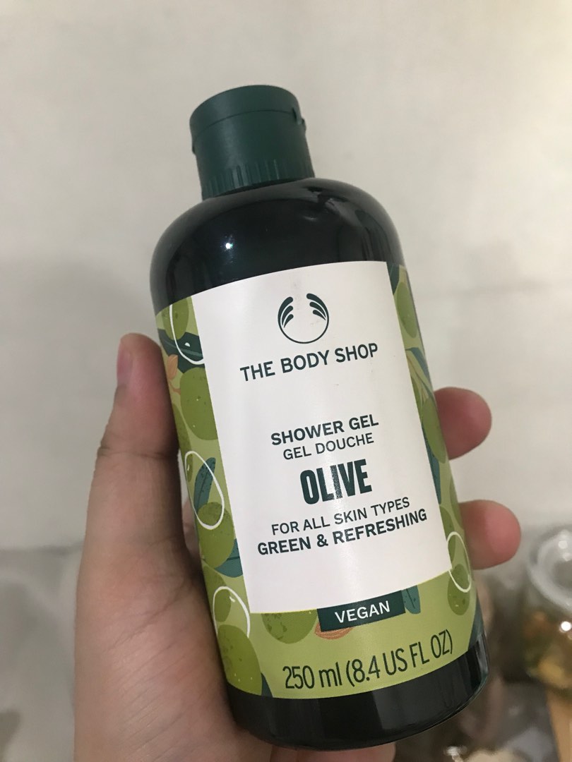 The Body Shop Olive shower gel gel douche, Beauty & Personal Care, Bath & Body, Bath on Carousell