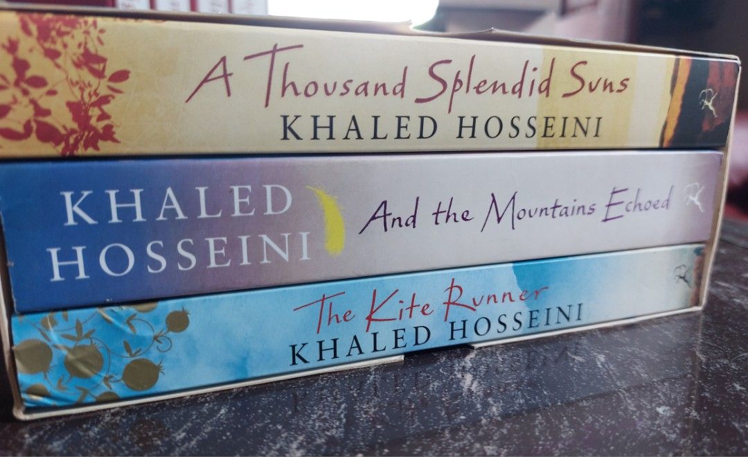 The Complete Khaled Hosseini Collection (Category: Storybooks) located in Tacloban City. Submitted by maryfrancistheresebetuin (Listing ID 1207479526, Image 3). Description: SOLD IN SET ONLY Paperback|English The Complete Khaled Hosseini Collection All books are in a fine condition with: -Light foxing/spotting on the edges and some of the pages (see photos) -Ligh discoloration due to storage -Marked. Books are from my personal collection (see pho