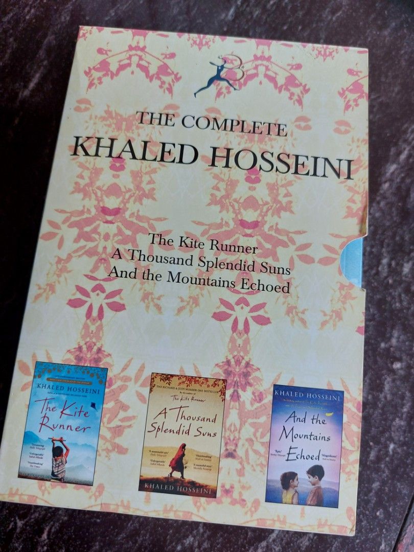 The Complete Khaled Hosseini Collection (Category: Storybooks) located in Tacloban City. Submitted by maryfrancistheresebetuin (Listing ID 1207479526, Image 1). Description: SOLD IN SET ONLY Paperback|English The Complete Khaled Hosseini Collection All books are in a fine condition with: -Light foxing/spotting on the edges and some of the pages (see photos) -Ligh discoloration due to storage -Marked. Books are from my personal collection (see pho