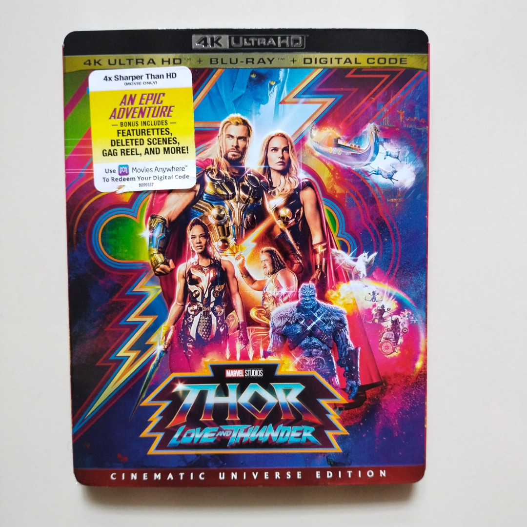 Thor Love and Thunder 4K UHD + Bluray (Marvel, MCU, Avengers, Disney