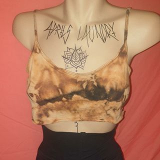 Tie dye crop cami singlet xs