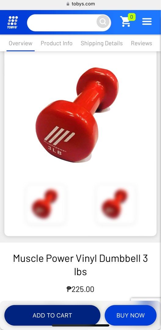Toby's dumbbell price deals