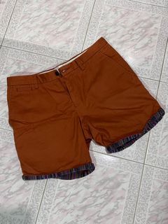 Topman skinny shorts in brown 