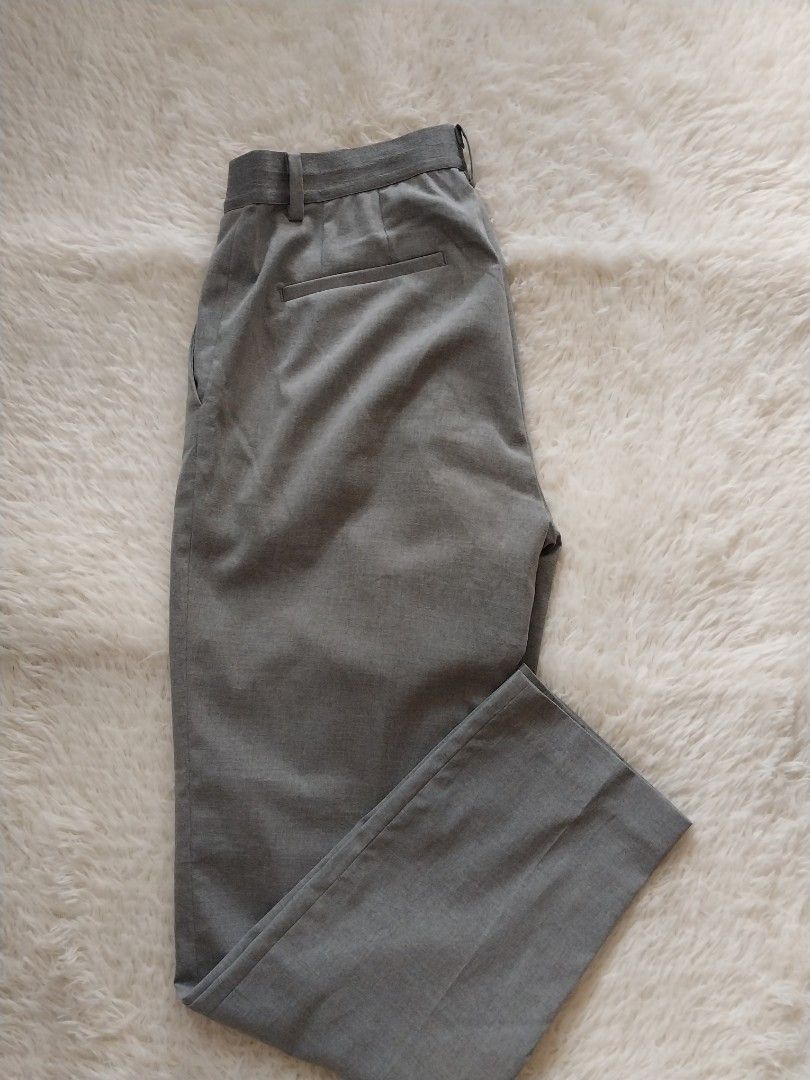 Uniqlo ezy ankle pants grey, Women's Fashion, Bottoms, Other