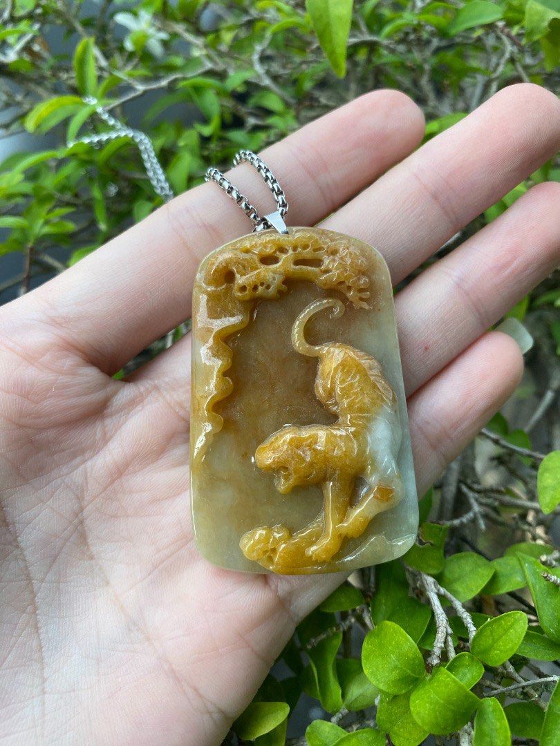 Tiger jade pendant new arrivals