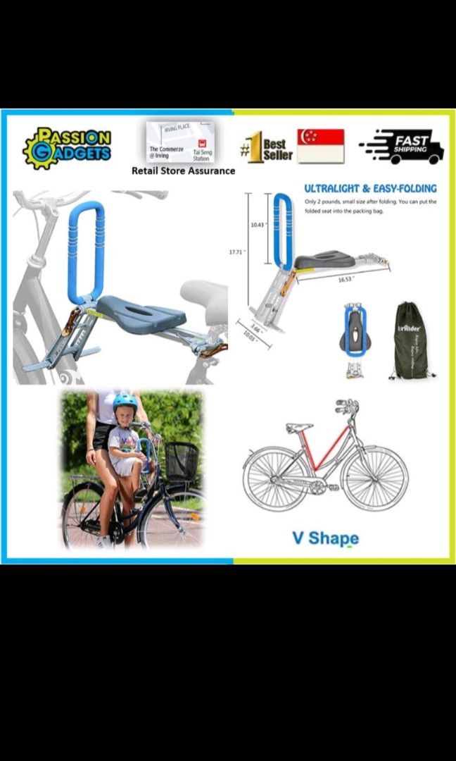 Urrider Child Bike Seat Installation Instructions