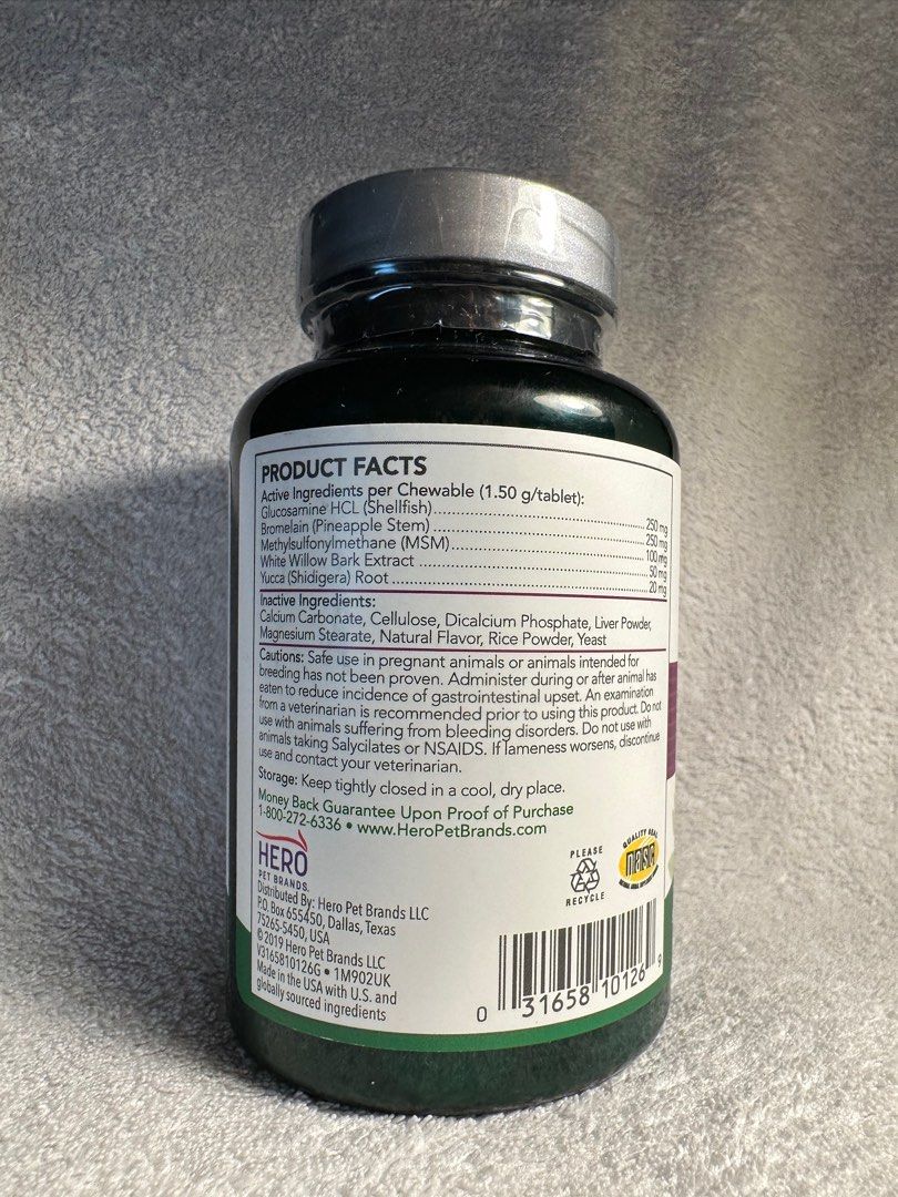 Aches and hotsell pains dog supplement