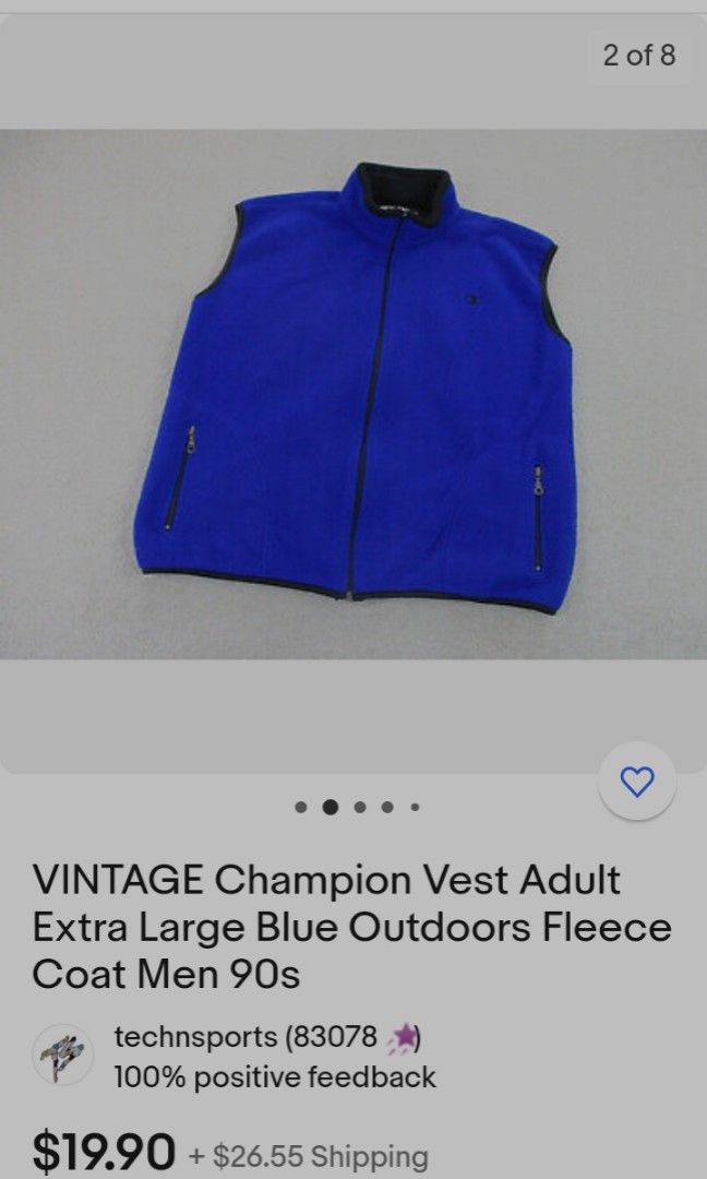 Vintage Champion NHL Sports Vest - M