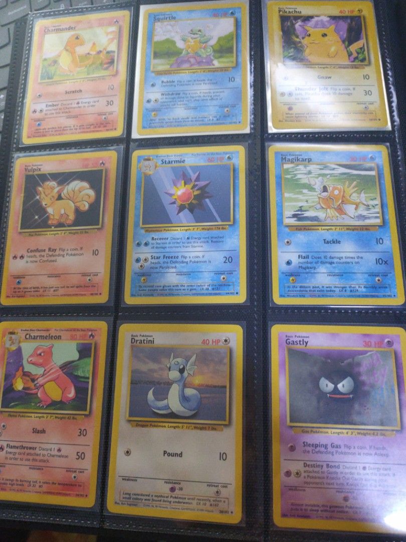 Vintage pokemon cards base set, Hobbies & Toys, Toys & Games on Carousell