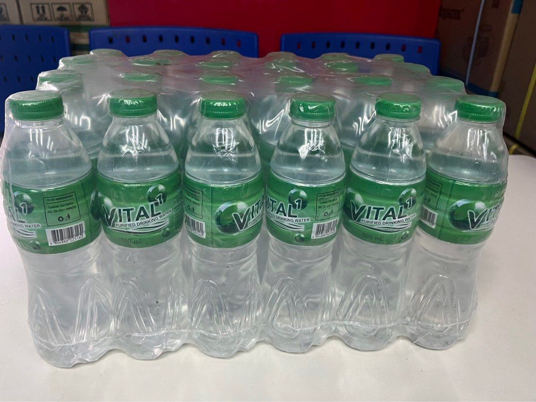 Vital 500ml Bottled Water Shrinkable (24pcs), Furniture & Home Living