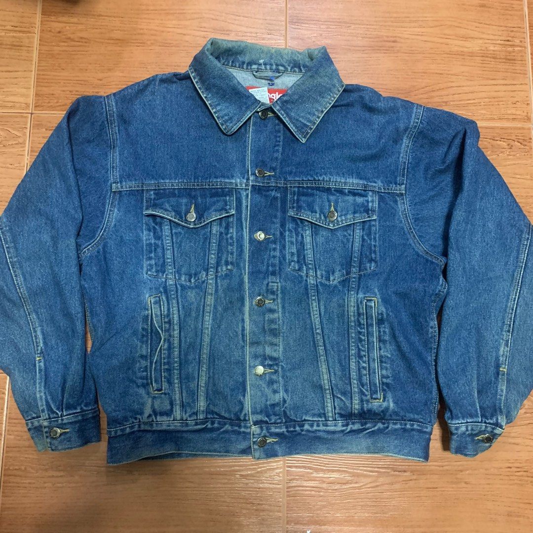 Wrangler vintage blue denim Jacket, Men's Fashion, Coats, Jackets and