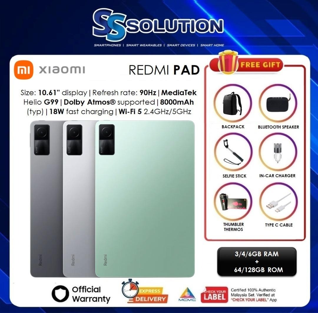 Redmi Pad (3GB+64GB) 1 year warranty by xiaomi malaysia
