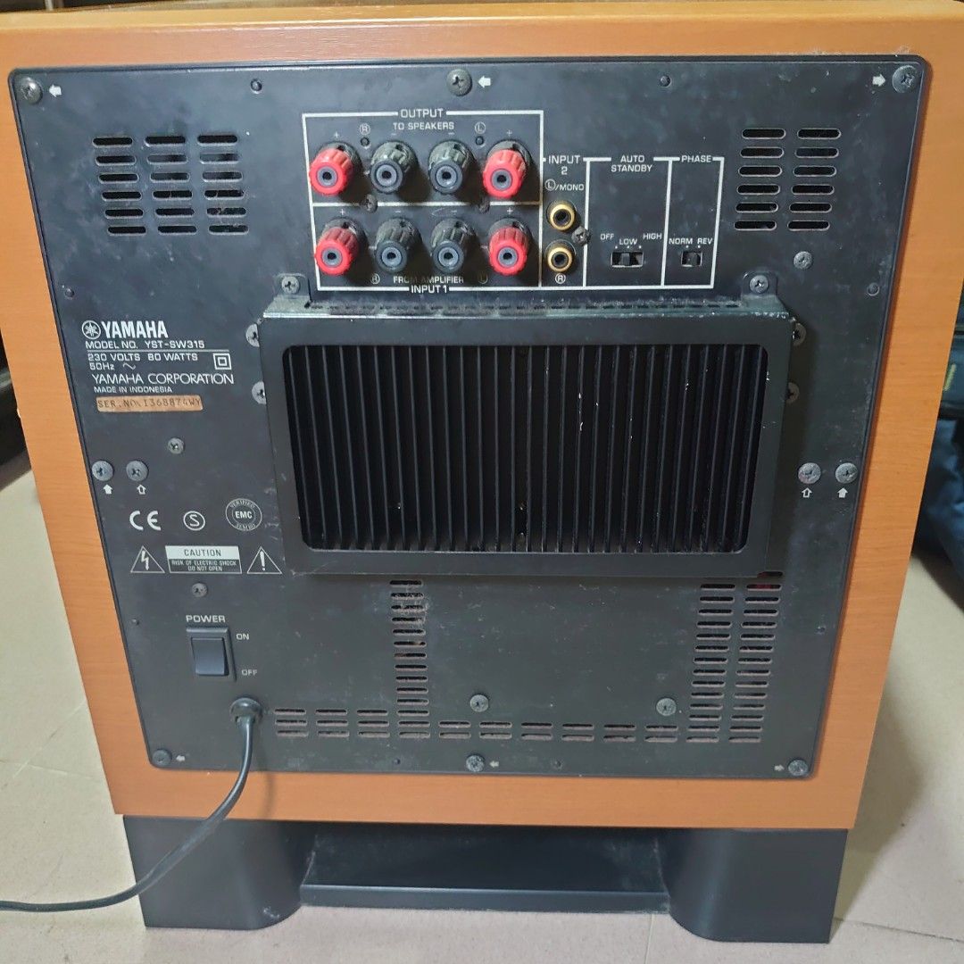 Yamaha Subwoofer YSTSW315, Audio, Soundbars, Speakers & Amplifiers on