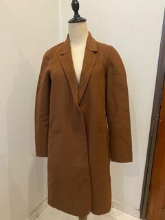 Zara Brown HandMade Wool Autumn Coat Jacket