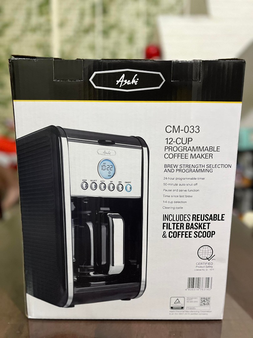 12CUP COFFEE MAKER (ASAHI), TV & Home Appliances, Kitchen Appliances