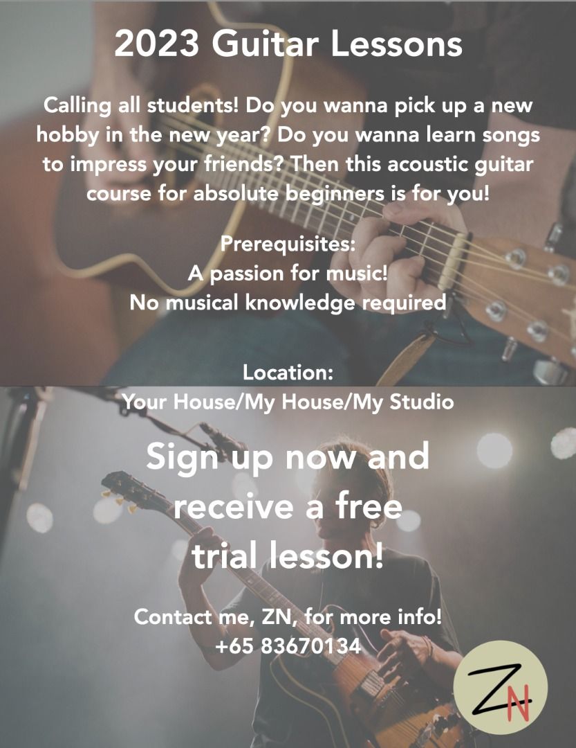 2023 Back to School Affordable Beginner Acoustic Guitar Lessons for