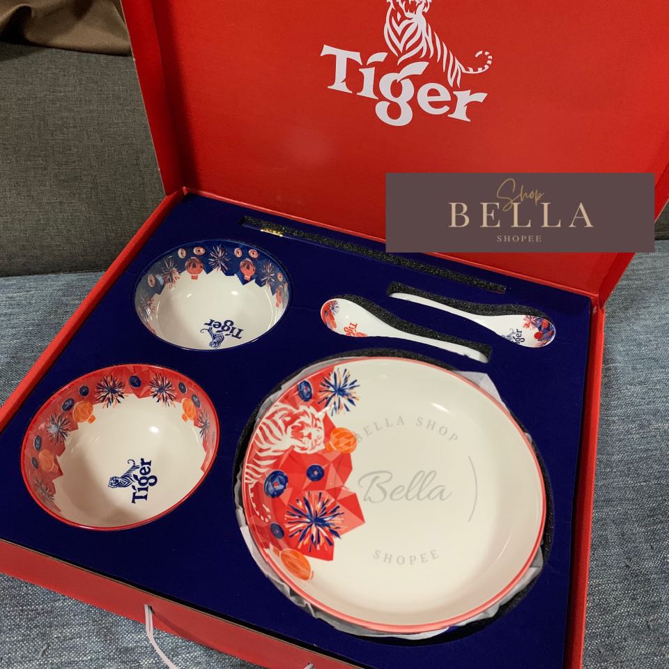 2023 Tiger Bowl Set / Tiger CNY 2023 premium bowl set, Furniture & Home Living, Kitchenware