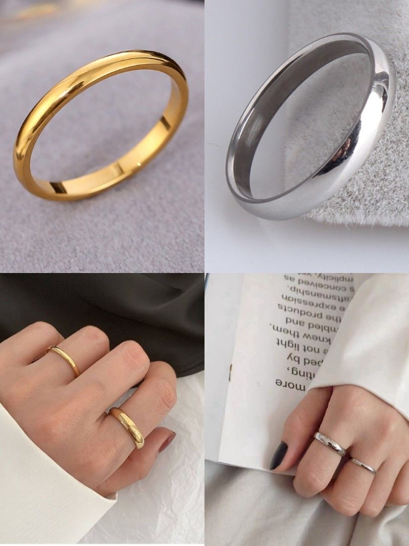 Gold over hot sale silver ring