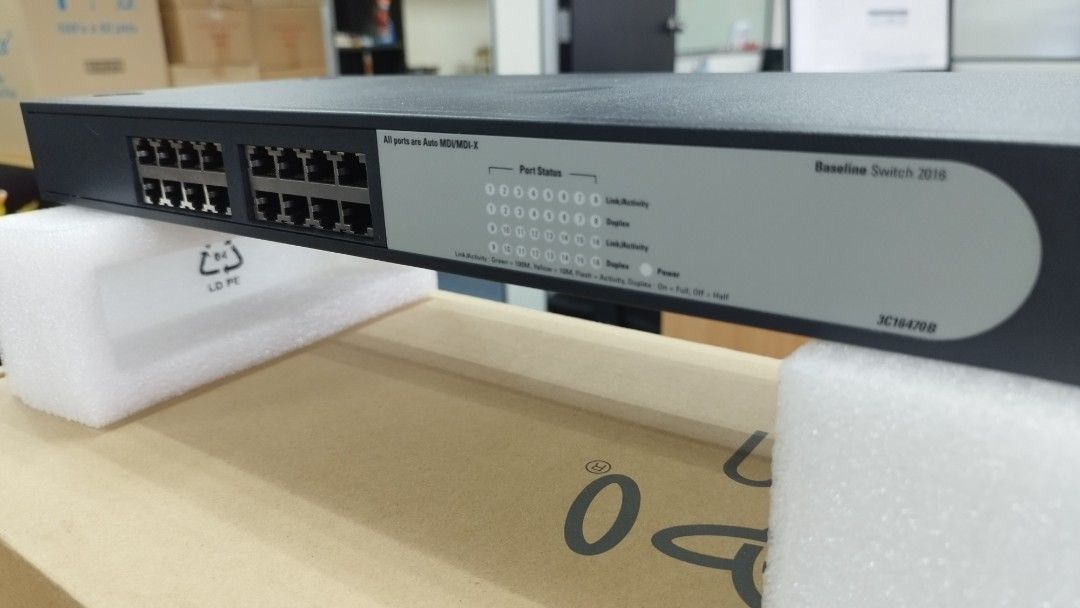 3Com Baseline Switch 2024 3C16471B, Computers & Tech, Desktops on Carousell