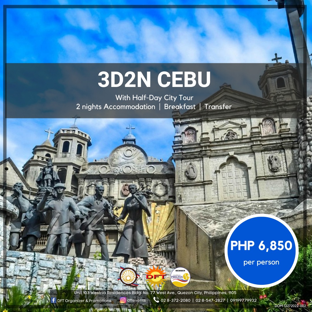 cebu tour package 3 days 2 nights with airfare